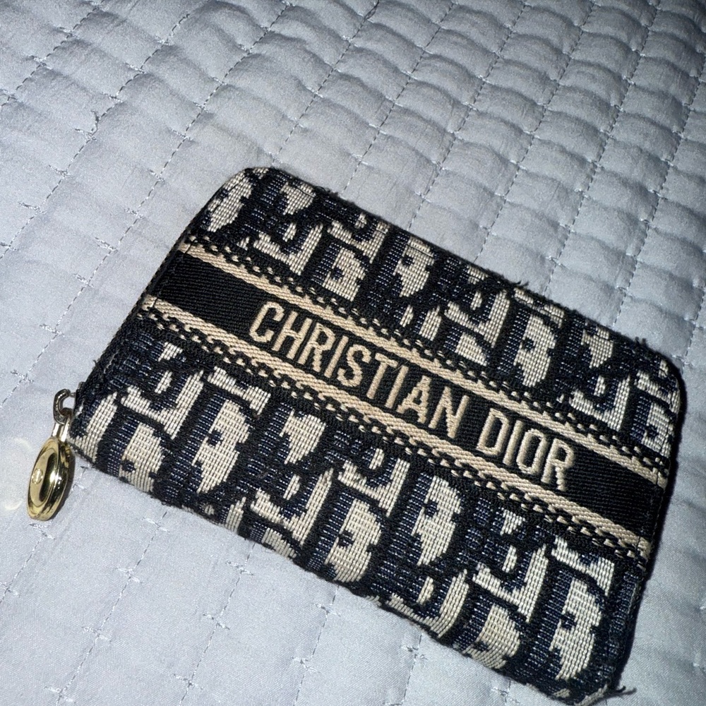 Dior Black and Cream Wallet